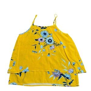 Old Navy Girls Tiered Floral-Print Cami Tank Top-Size M